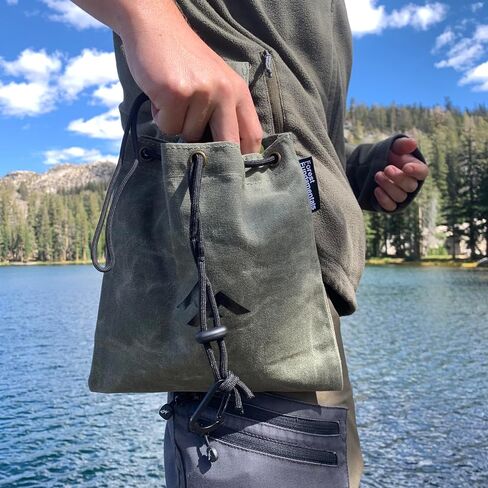 أساسيات الغابة™ Artisan Forager Pouch™ | حقيبة أدوات البحث عن الطعام ذات الخصر القابل للطي المصنوعة يدويًا من القماش المشمع، حقيبة، حزمة | Bushcraft والمشي لمسافات طويلة والتخييم ومشي الكلاب | هدية مدى الحياة لتذكرها! in Saudi Arabia