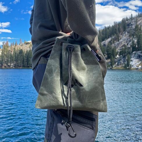 أساسيات الغابة™ Artisan Forager Pouch™ | حقيبة أدوات البحث عن الطعام ذات الخصر القابل للطي المصنوعة يدويًا من القماش المشمع، حقيبة، حزمة | Bushcraft والمشي لمسافات طويلة والتخييم ومشي الكلاب | هدية مدى الحياة لتذكرها! in Saudi Arabia
