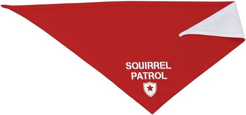 Squirrel Patrol Dog Bandana,Funny Pet Bandana,Triangle Dog Bandana Photograph Props for Pet Dog Lovers Gifts (Red) in Saudi Arabia