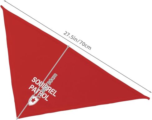 Squirrel Patrol Dog Bandana,Funny Pet Bandana,Triangle Dog Bandana Photograph Props for Pet Dog Lovers Gifts (Red) in Saudi Arabia