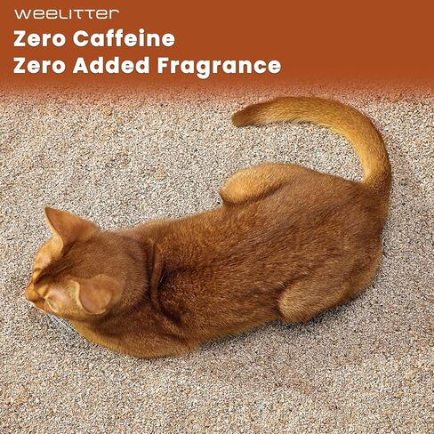 Coffee Cat Litter - Ultra Absorbent, 99% Dust Free, Alternative to Clay, Unscented, Quick Clumping, Flushable, Eliminate 96% of Ammonia, Water Flushable, Lightweight - 14lb in Saudi Arabia