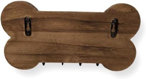 Dog Leash Holder for Wall with Built in Storage Shelf for Pet Treats and Accessories, Bone Shaped Key Holder for Wall Decorative and Dog Stuff Storage Organizer, Housewarming Gift for Dog Owner in Saudi Arabia