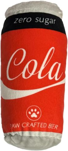 Cola Plush Soda Dog Toy - Stuffed Squeaky Dog Toy - Funny Cute Parody- Safe, Durable, for Aggressive Chewers & Aggressive Squeakers in Saudi Arabia