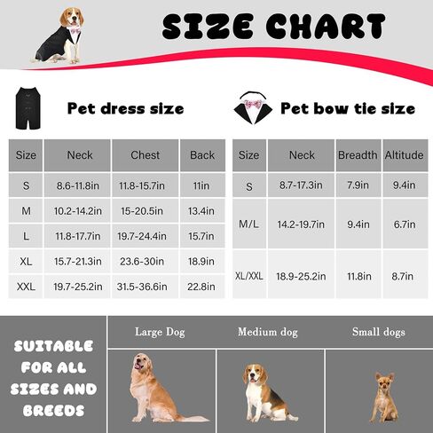 Stylish Tuxedo Dog Shirts Suit Harness Doggie Vest Harness Soft Mesh Pet Tuxedo with Bow Tie for small medium Dog Cat Walking Training (Burgundy, m) in Saudi Arabia