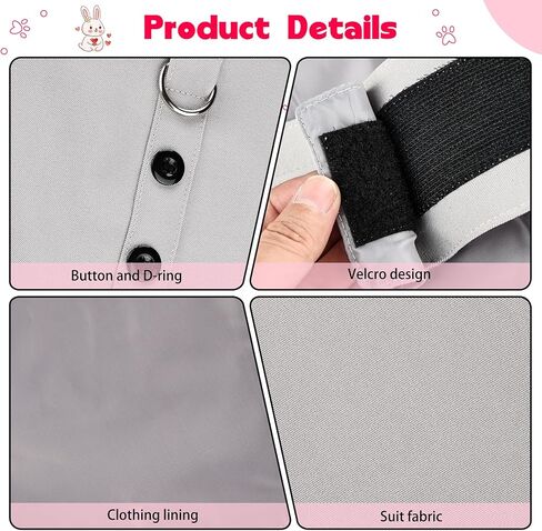 قمصان توكسيدو أنيقة للكلاب تناسب صدرية الكلب وحزام ناعم شبكي للحيوانات الأليفة مع ربطة عنق للكلاب الصغيرة والمتوسطة وتدريب القطط على المشي (بورجوندي، m) in Kuwait