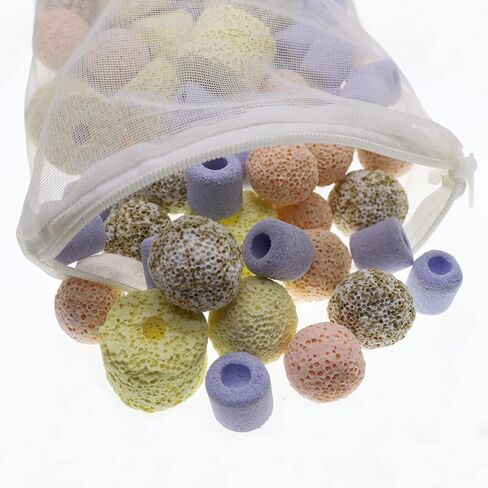 20 قطعة من أكياس وسائط فلتر حوض السمك من مي تينغ، أكياس شبكية رفيعة من النايلون مع سحاب، مقاس 5.9 × 7.8 بوصة (15 × 20 سم) in Kuwait