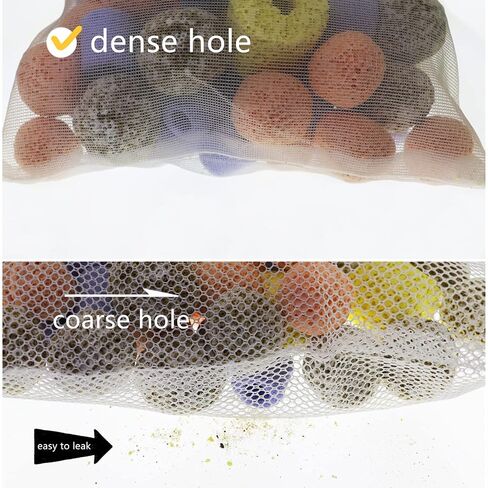 20 قطعة من أكياس وسائط فلتر حوض السمك من مي تينغ، أكياس شبكية رفيعة من النايلون مع سحاب، مقاس 5.9 × 7.8 بوصة (15 × 20 سم) in Kuwait
