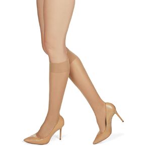 MeMoi Women's Light Support Sheer Knee High Trouser Sock