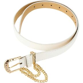 KESYOO Women Jeans Belt Leather Waist Belt Adjustable Waist Chain Retro Skinny Belt for Dress Waistband Cinch Belt