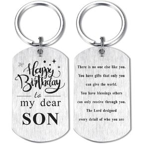 Son Graduation Gifts, Inspirational Keychain for Son Birthday Graduation Christmas in Kuwait