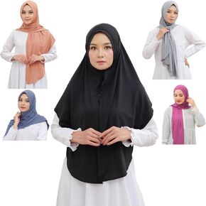 RikaJasmine Instant Hijab Khimar I Ready To Wear Scarf with 5 in 1 style I Muslim Accessories For Women
