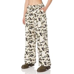 The Drop Women's Camouflage Print Wide Leg Cargo Pant by @Jennylinnnn