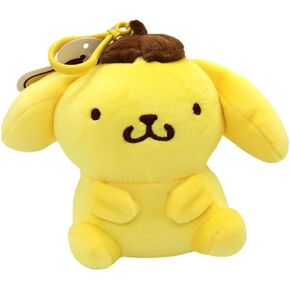 MENBLY Plush Bag Clip Keychain Backpack Hanger with Cinnamon Roll, Kuromi, Pompompurin - Cute Stuffed Animal Key Ring