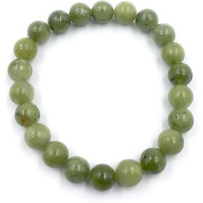Irish Connemara Marble Bracelet with Round Stone Beads