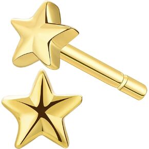 Tiny Star Stud Earrings in Sterling Silver
