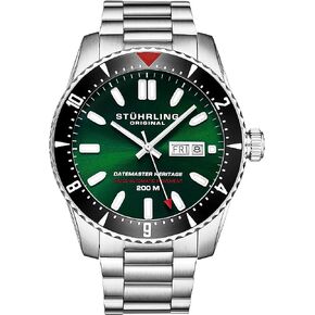 Stuhrling Original Swiss Automatic Datemaster Heritage 1004 44mm Watch