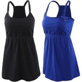 Pregnancy Breastfeeding Shirt, Maternity Nursing Top Sleep Cami Women Basic Vest