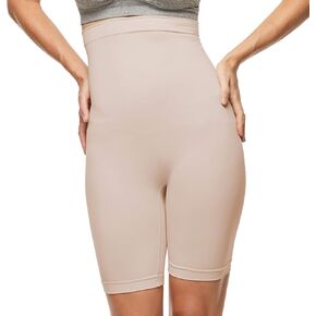 شورت نسائي أساسي من Tummy Tank بدون خياطة عالي الخصر
