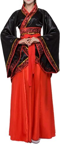 Deluxe Women's Chinese Traditional Princess Hanfu Dress Ombre Pleated Stage Performance Wear in Saudi Arabia