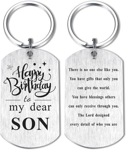Son Graduation Gifts, Inspirational Keychain for Son Birthday Graduation Christmas in Kuwait