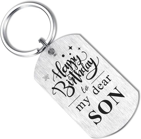 Son Graduation Gifts, Inspirational Keychain for Son Birthday Graduation Christmas in Kuwait