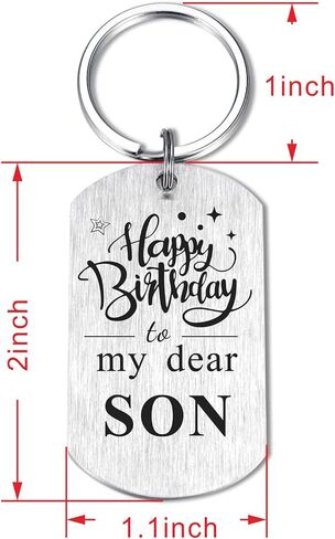 Son Graduation Gifts, Inspirational Keychain for Son Birthday Graduation Christmas in Kuwait