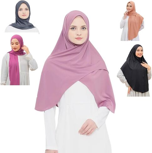 RikaJasmine Instant Hijab Khimar I Ready To Wear Scarf with 5 in 1 style I Muslim Accessories For Women in Saudi Arabia