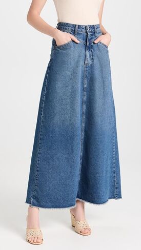 FP Movement Women's Come As You are Denim Skirt in Saudi Arabia