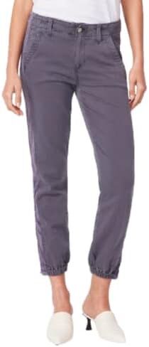 PAIGE Women's MAYSLIE Transcend Weekender Jogger W/Velvet Side Stripe, Vintage Pearl Grey, 29 in Saudi Arabia