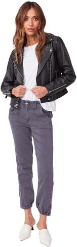 PAIGE Women's MAYSLIE Transcend Weekender Jogger W/Velvet Side Stripe, Vintage Pearl Grey, 29 in Saudi Arabia