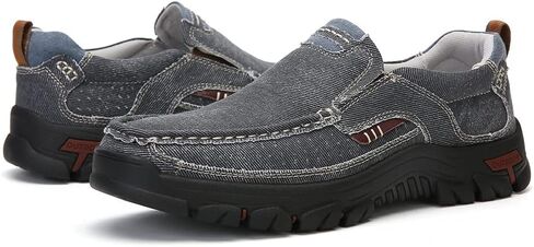 أحذية Venshine الرجالية المصنوعة من القماش بدون كعب كاجوال للمشي والقيادة على شكل قارب in Kuwait