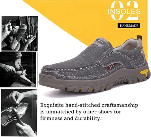 أحذية Venshine الرجالية المصنوعة من القماش بدون كعب كاجوال للمشي والقيادة على شكل قارب in Kuwait