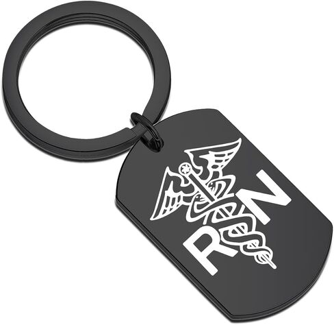 BNQL Nurse's Prayer Keychain RN Symbol Keyring Gift for Nurse in Saudi Arabia