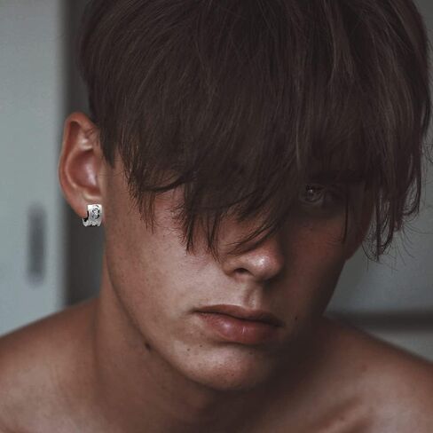 Earrings for Men,Trendy Stud Earrings,Boys Stainless Steel Earrings for Men,Small Men's Earrings,Jewellery For Male,Fashion Hoop Earrings in Saudi Arabia