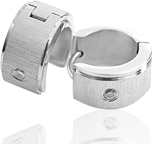 Earrings for Men,Trendy Stud Earrings,Boys Stainless Steel Earrings for Men,Small Men's Earrings,Jewellery For Male,Fashion Hoop Earrings in Saudi Arabia
