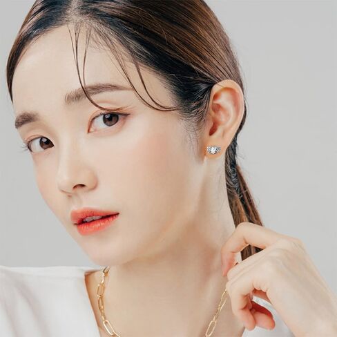 18G Tiny CZ Spider Stud Earring for Women Girls 925 Sterling Silver Hypoallergenic Cute Small Crystal Animal Studs Cartilage Tragus 3.5mm Ball Screw Back 18G Piercing Ear Dainty Halloween Party in Saudi Arabia