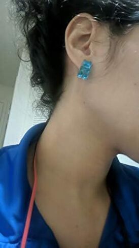 RUIZHEN Colorful Creative Cute Mini Gummy Bear Stud Earrings for Girls 3 Pairs in Saudi Arabia