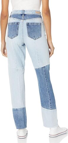 [BLANKNYC] Womens Patchwork Seaming Skinny Pant Jeans in Saudi Arabia