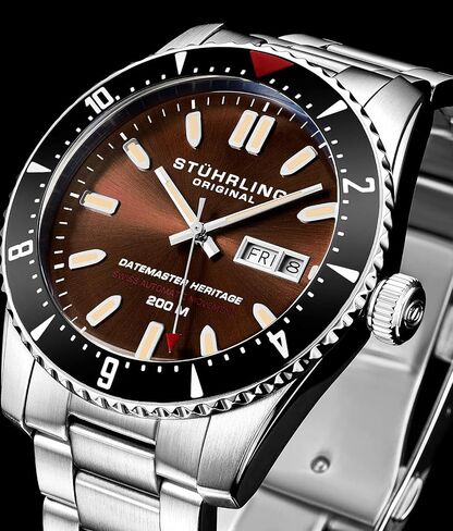 Stuhrling Original Swiss Automatic Datemaster Heritage 1004 44mm Watch in Kuwait