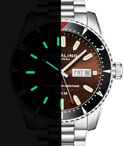 Stuhrling Original Swiss Automatic Datemaster Heritage 1004 44mm Watch in Kuwait