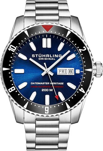 Stuhrling Original Swiss Automatic Datemaster Heritage 1004 44mm Watch in Saudi Arabia