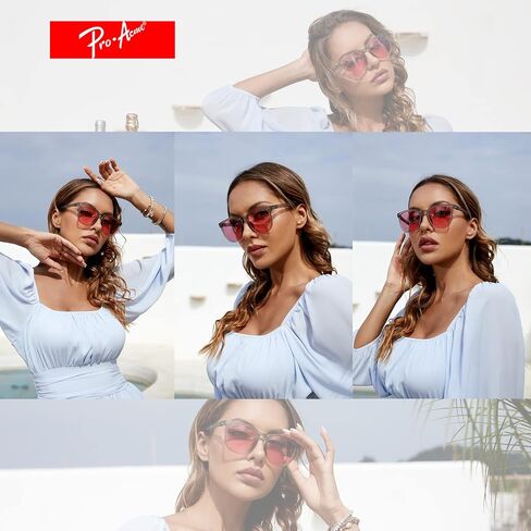 Pro Acme Polarized Folding Sunglasses for Women Men Black Square Foldable Sunglasses for Travel, Driving, Easy Carry in Saudi Arabia
