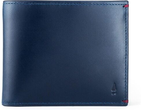 Gnome & Bow Gulliver Cash Coin Slot Bifold Wallet Men (100% Genuine USA Wax Leather/RFID Blocking) (Blue) in Saudi Arabia