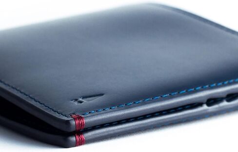 Gnome & Bow Gulliver Cash Coin Slot Bifold Wallet Men (100% Genuine USA Wax Leather/RFID Blocking) (Blue) in Saudi Arabia