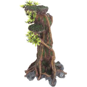 Aquarium Tree Trunk Reptile Tank Simulated Moss Tree Fish Aquarium Decoration Crafts Resin Dead Wood Terrarium Decor Fish Tank Tree Trunk