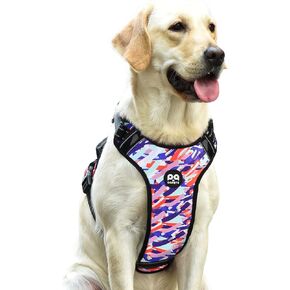 QQPETS No Pull Dog Harness: Reflective Adjustable Soft Padded Oxford Vest with Easy Control Handle for Puppy Small Medium Large Pet Outdoor Walking Training (X-Large, Black) in Kuwait