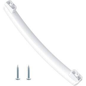 UPGRADED WB15X24437 WB15X24436 Microwave Door Handle Compatible with General Electric GE Microwave Handle Replacement, White GE Microwave Door Handle Parts AP5980303, JVM1540DM1CC Microwave handle