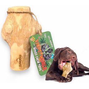 VINPETWORLD Dog Chew Toy - LARGE STICK - Boost Your Dog's Chewing Joy with This Safe, Natural, and Long-Lasting Pet Stick from Real Coffee Wood, Perfect for Your Joyful Four-Legged Friend