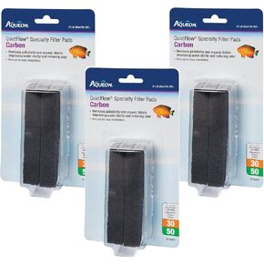 (3 Packages) Aqueon QuietFlow Carbon Cartridges with Bio-Media Grid 30/50-4 Cartridges per package