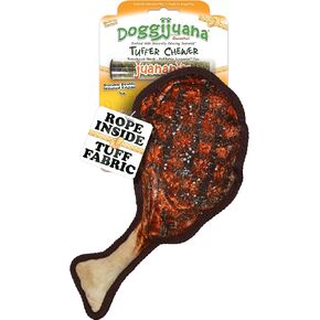 Doggijuana | Tuffer Chewer Refillable Tomahawk Steak Toy
